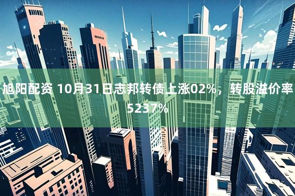 旭阳配资 10月31日志邦转债上涨02%，转股溢价率5237%
