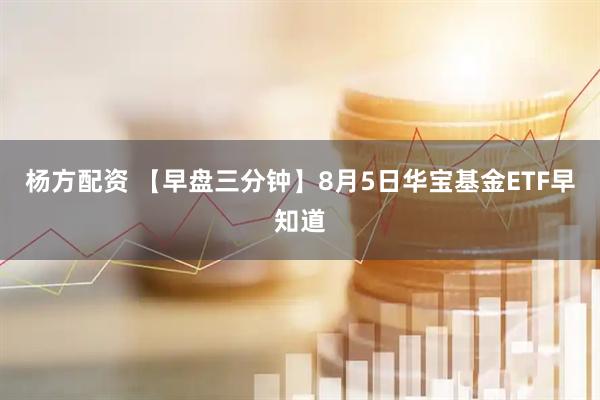 杨方配资 【早盘三分钟】8月5日华宝基金ETF早知道